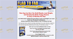 Desktop Screenshot of flabtofabfitness.com